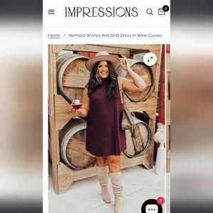 Burgundy Sleeveless Mock Neck Sheath Mini Dress, 1x, Impressions BOUTIQUE